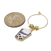 Dessert Theme Alloy Enamel Wine Glass Charms AJEW-JO00187-4