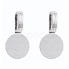 Tibetan Style Alloy Glue On Flat Pad Pendant Bails TIBEP-1124-AS-LF-2