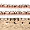 Electroplated Natural Lava Rock Beads Strands G-L606-C02-01E-4