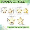 75Pcs 3 Styls Rack Plating Brass Beads KK-ME0001-97-2