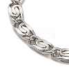 304 Stainless Steel Lumachina Chain Bracelets BJEW-C079-01C-P-2