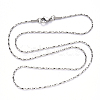 Non-Tarnish 304 Stainless Steel Boston Link Chain Necklace NJEW-S420-006C-P-4