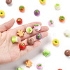 36Pcs 9 Styles Resin Vegetable Figurines Ornament DJEW-FS0001-02-3