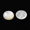 Natural White Shell Cabochons SSHEL-M022-01D-2