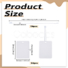 50Pcs Rectangle Blank Cardboard Price Tags AJEW-LP0008-06-2