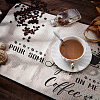 Coffee Theme Cotton and Linen Cup Mats AJEW-WH0201-017-6