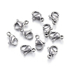 Tarnish Resistant 304 Stainless Steel Lobster Claw Clasps STAS-F182-01P-F-2