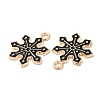 Christmas Light Gold Tone Alloy Enamel Pendants FIND-C031-01KCG-01-2