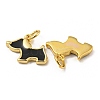 Brass Enamel Charms KK-E093-01G-02-2