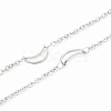 Tarnish Resistant 304 Stainless Steel Cable Chains CHS-F015-18P-1