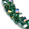 Electroplate Transparent Glass Beads Strands EGLA-B011-02A-AB03-3