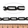 304 Stainless Steel Rectangle Link Chains CHS-S012-26B-B-2