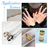 18Pcs 9 Size 201 Stainless Steel Grooved Finger Ring for Men Women STAS-UN0045-60B-P-6