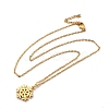 Brass Micro Pave Cubic Zirconia Pendant Necklaces NJEW-F271-11-1-4