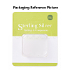 Rhodium Plated Sterling Silver Bails X-H362-2P-8