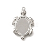 304 Stainless Steel Pendant Cabochon Settings STAS-C122-16A-P-1