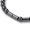 Adjustable Non-magnetic Synthetic Hematite Necklaces NJEW-JN02704-02-3