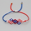 Miyuki Seed Braided Bead Bracelet BJEW-P269-29A-3