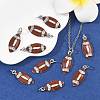 SHEGRACE Brass Micro Pave Clear Cubic Zirconia Pendants XGRQ29962-395P-5