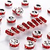 Brass Grade A Rhinestone Spacer Beads RSB036NF-08-1