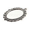 Tibetan Style Pendant Cabochon Settings TIBEP-G007-AS-3