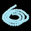 Imitation Jade Solid Color Glass Beads Strands EGLA-A034-J10mm-MD04-4