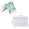 Envelope and Floral Pattern Thank You Cards Sets DIY-CP0001-82-2
