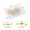 8Pcs 2 Style Brass Magnetic Clasps Converter KK-YW0001-35-FF-6