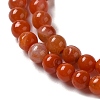 Natural South Red Agate Beads Strands G-B090-A04-03-4