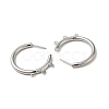 Ring Brass Stud Earring Findings KK-C042-08P-2