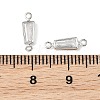 SHEGRACE Brass Pave Cubic Zirconia Trapezoid Connector Charms XGRQ2O526-444A-P-3