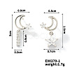 Copper Geometric Zircon Stud Earrings for Elegant Summer Style KE2533-2-1