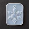 Christmas Theme DIY Snowflake Pendant Silicone Molds DIY-F114-27-4