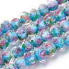 1 Starnd Handmade Gold Sand Lampwork Beads Strands LAMP-PA0001-76A-8