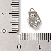 Christmas Theme Brass Micro Pave Cubic Zirconia Charms KK-P278-11P-3