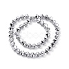 Electroplated Non-magnetic Synthetic Hematite Beads Strands G-G862-01-3