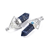 Natural Sodalite Faceted Pointed Bullet Big Pendants G-H076-02P-013-2