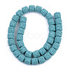 Synthetic Lava Rock Beads Strands G-S359-171-3