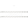 Tarnish Resistant 304 Stainless Steel Dapped Oval Link Chains CHS-G027-01P-2