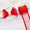 Elastic Polyester Mesh Ribbons OCOR-WH0082-172B-5