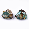Assembled Bronzite and Imperial Jasper Pendants X-G-T111-04J-2