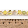 Electroplate Glass Beads Strands X-EGLA-L045-G-HP01-4