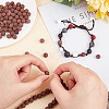 Synthetic Lava Rock Beads Strands G-S277-8mm-02-3