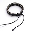 Adjustable Twine Style Leather Cord Bracelets BJEW-F173-09-3