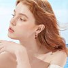 10Pairs 10 Colors  Resin Stud Earring Finding RESI-BBC0001-03-5