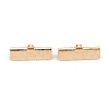 304 Stainless Steel Ribbon Crimp Ends STAS-P249-29B-G-1