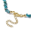 Natural Apatite Chip Beaded Necklace NJEW-JN04616-15-5