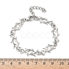 304 Stainless Steel Link Chain Bracelets for Women BJEW-D385-07P-5