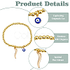 2Pcs Stainless Steel Charms Bracelets BJEW-ME0001-07-4