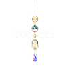 Glass Teardrop Hanging Suncatcher Prism Ornament PW-WG88031-06-1